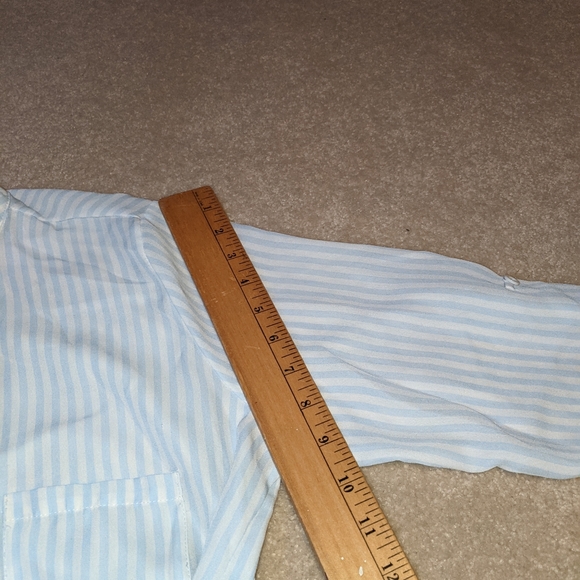 Rue21 baby blue & white blouse - Picture 7 of 14